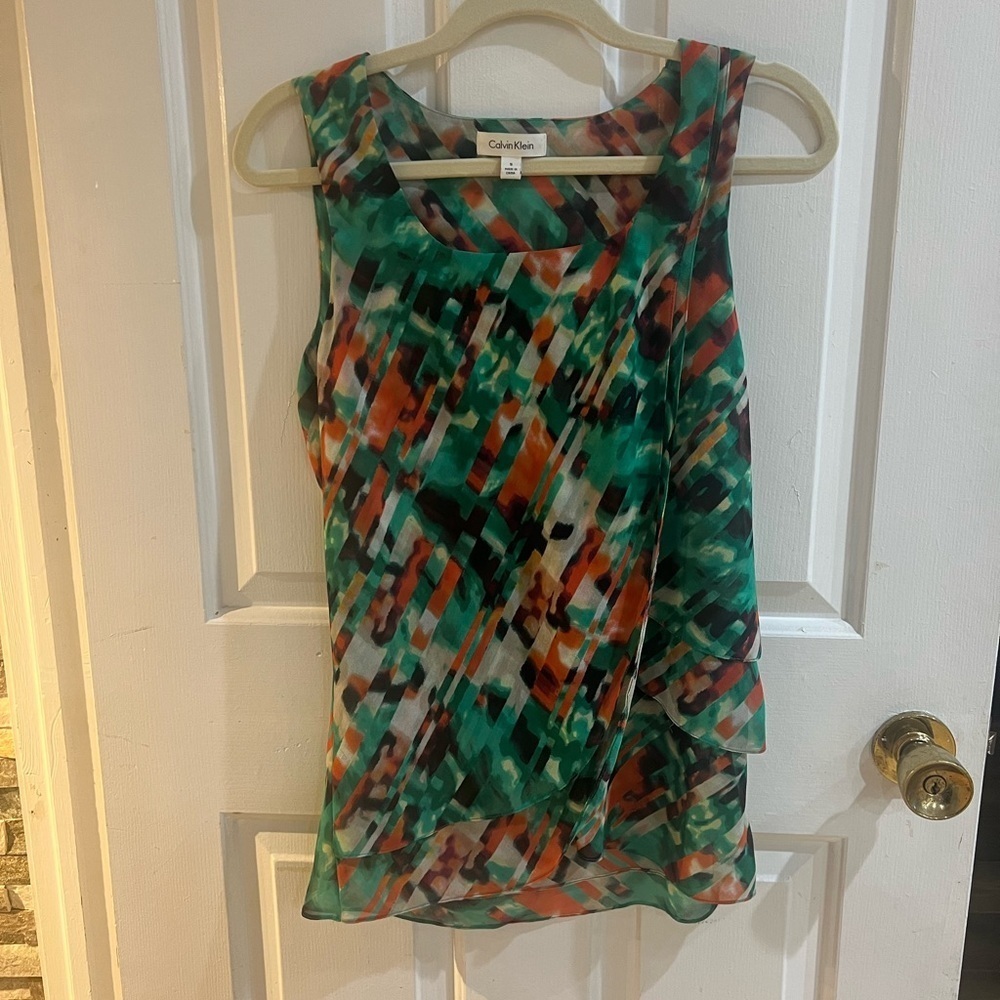 Calvin Klein Multicolor Abstract Tank Top